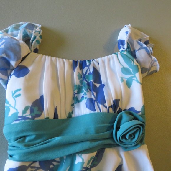 Blue & Green &  White Speechless Dress Size 7 - Picture 2 of 6
